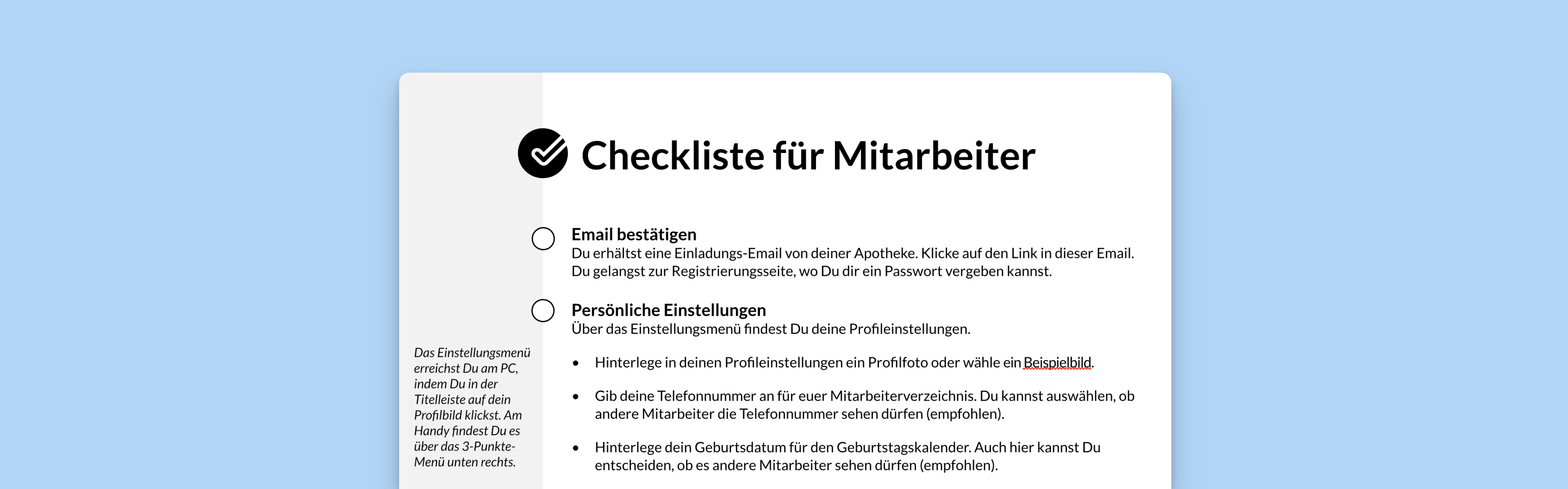 checkliste